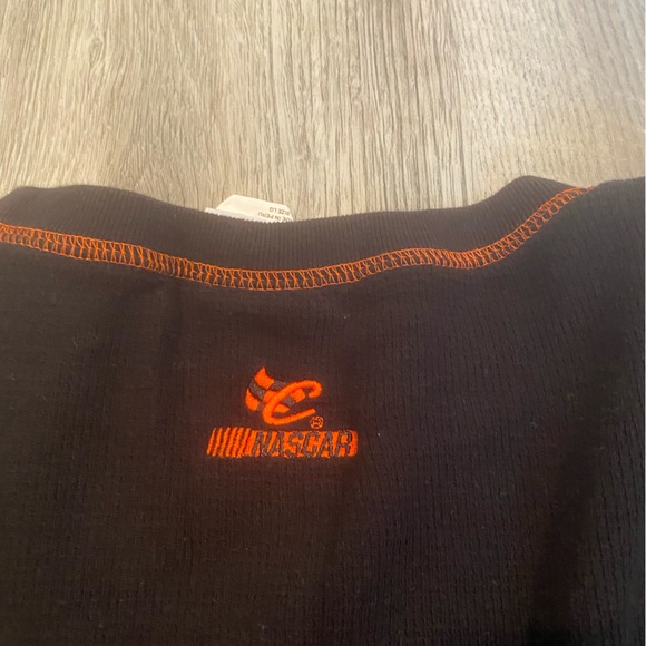 Chase NASCAR Black Orange Tony Stewart #20 Long Sleeve Pullover Sweater Mens L - Picture 3 of 7